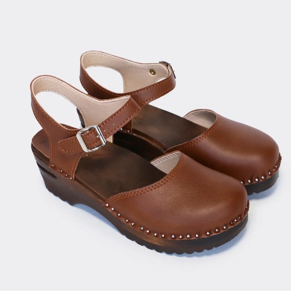 Good guys don’t wear leather Sofia clog sandals brown - Picture 6 of 10